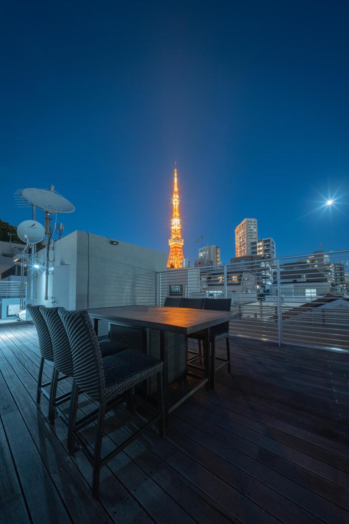 Azabu Modern House The Tokyo Tower Can Be Seen From The Villa 500M2 Exterior foto