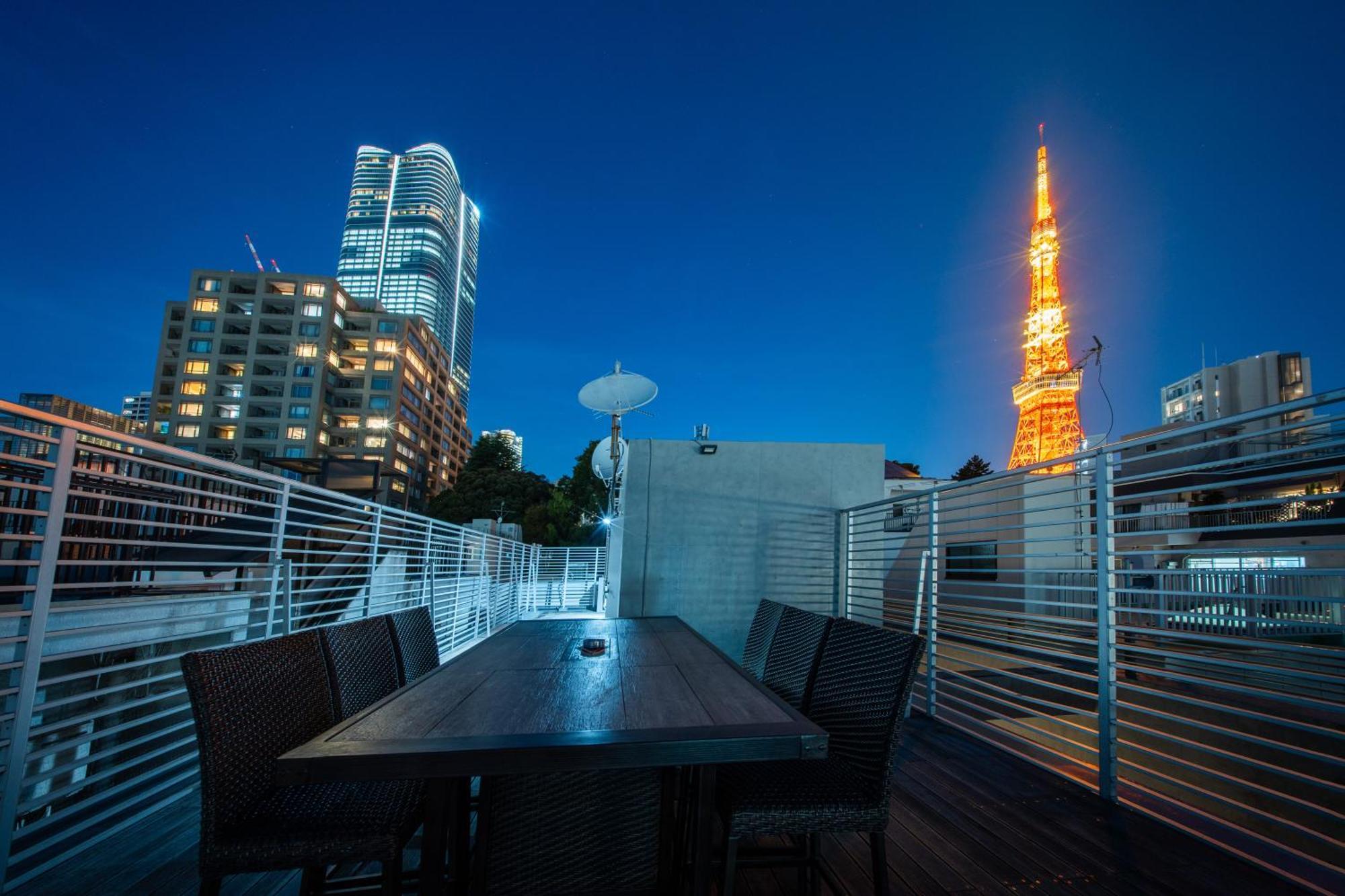 Azabu Modern House The Tokyo Tower Can Be Seen From The Villa 500M2 Exterior foto