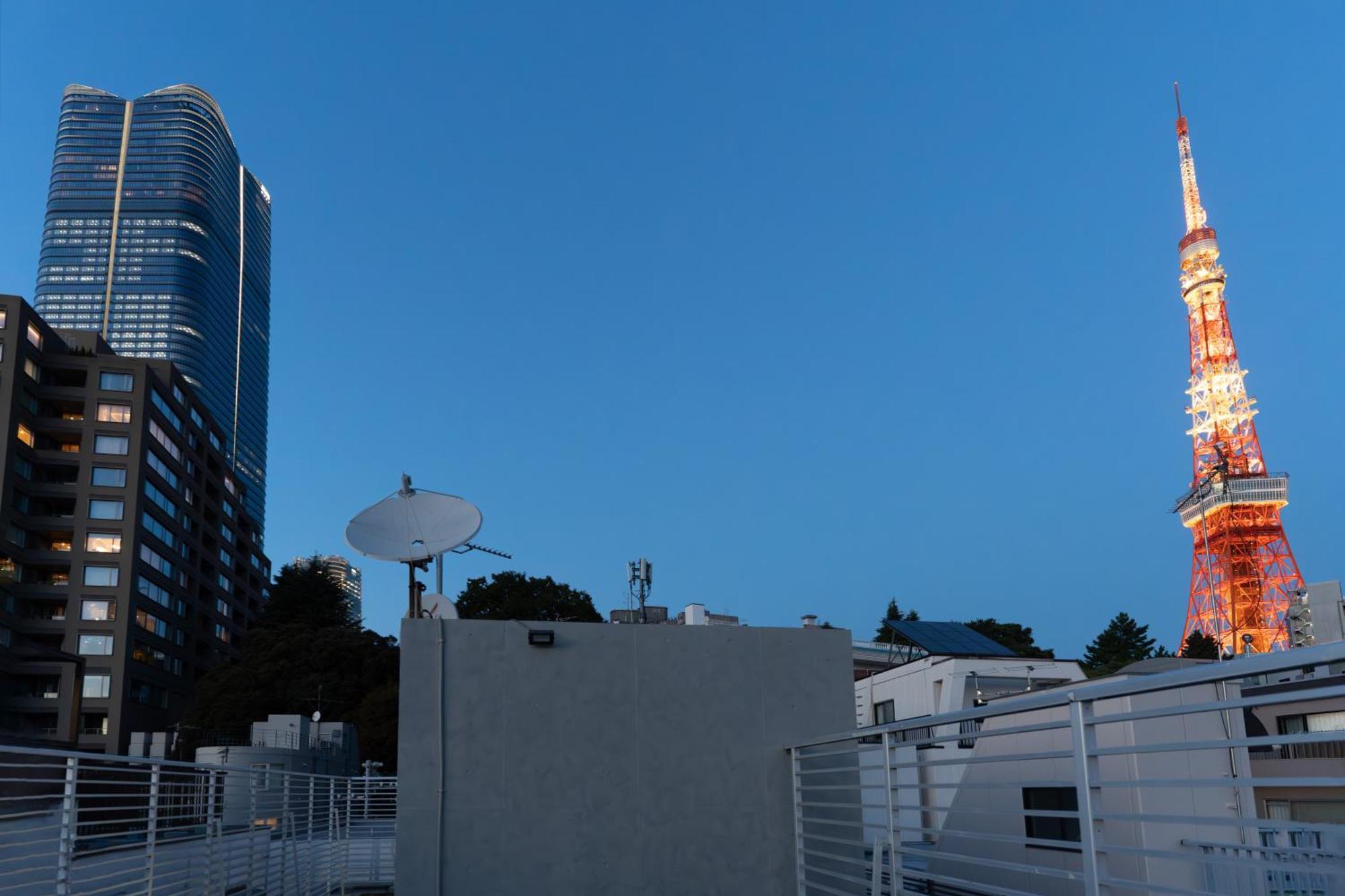 Azabu Modern House The Tokyo Tower Can Be Seen From The Villa 500M2 Exterior foto